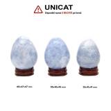 Ou Calcit Albastru Mineral Natural - 55-60 x 41-47 mm - Unicat
